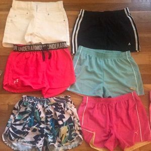 7 pair of shorts-girls size 14